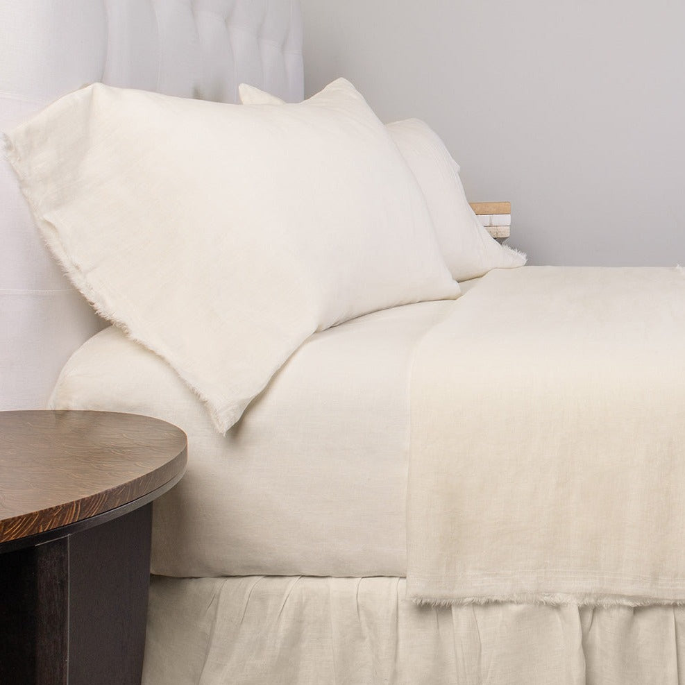 Brisbane Linen Sheet Set, Ivory