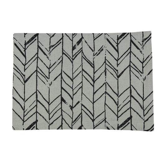 Distressed Herringbone Placemat