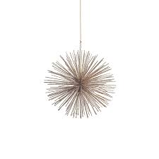 Wire Star Burst Ornament Champagne Medium