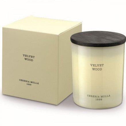 Velvet Wood Ivory Candle 3 Wick-21oz