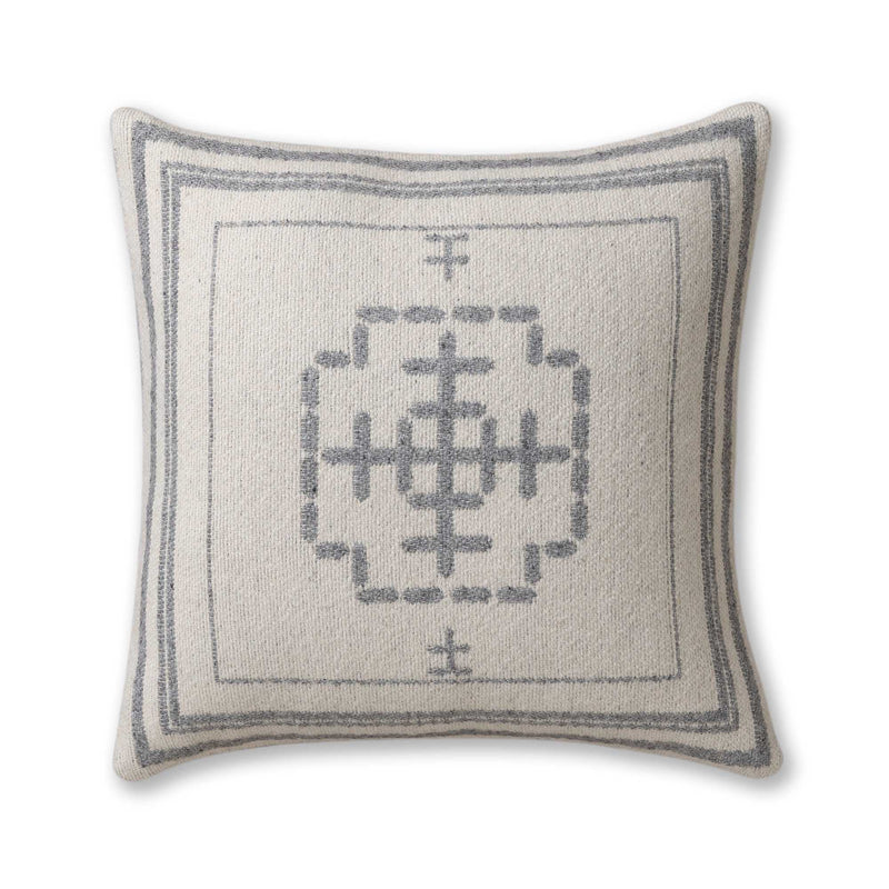 Mazing Pillow Ivory/Light Grey