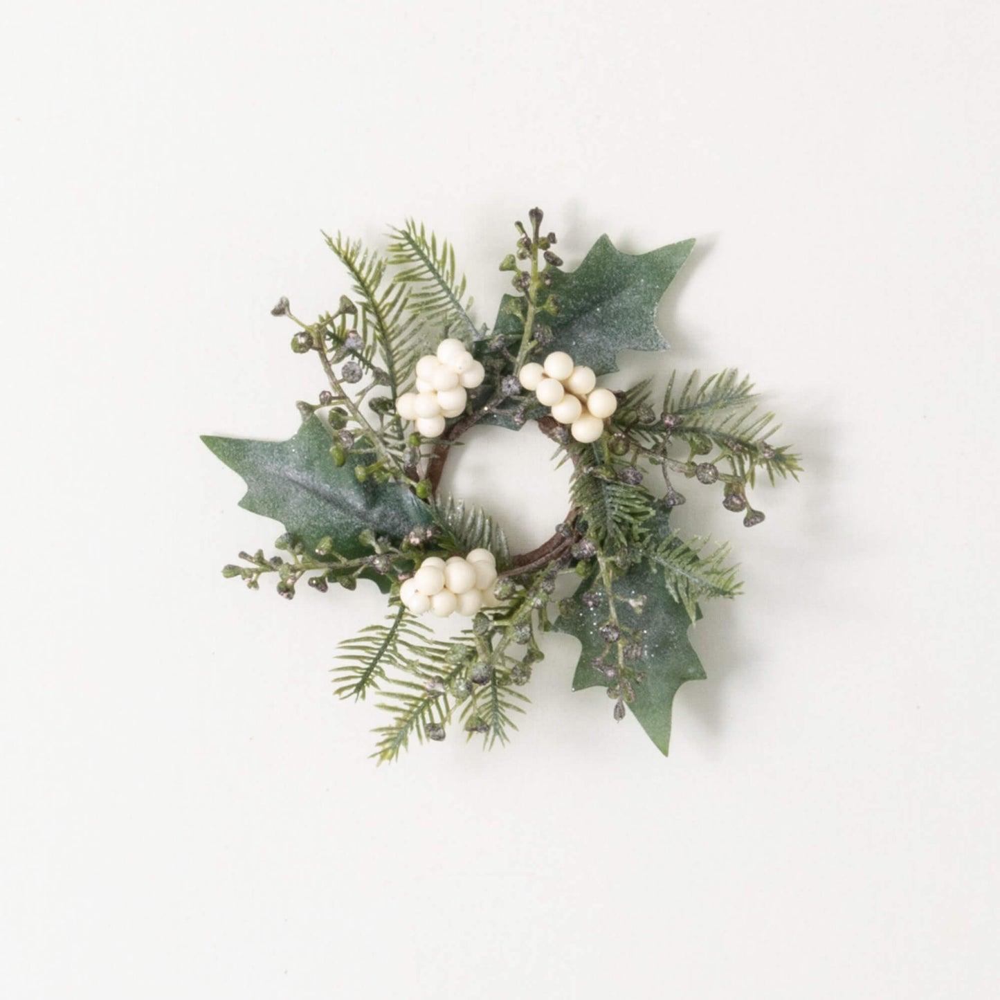 1.5" HOLLY/PINE/BERRY RING